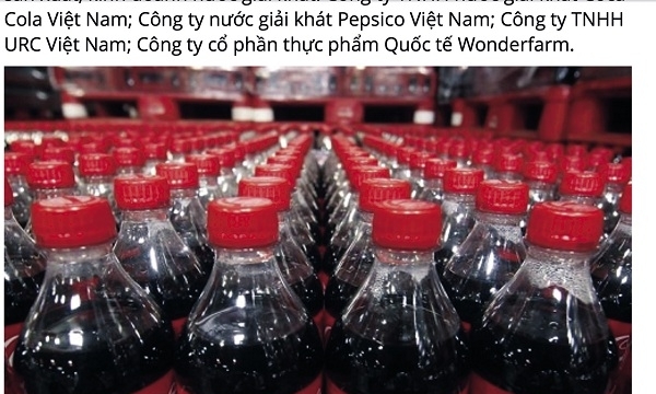 Thanh tra an toàn thực phẩm tại Công ty Coca - Cola Việt Nam